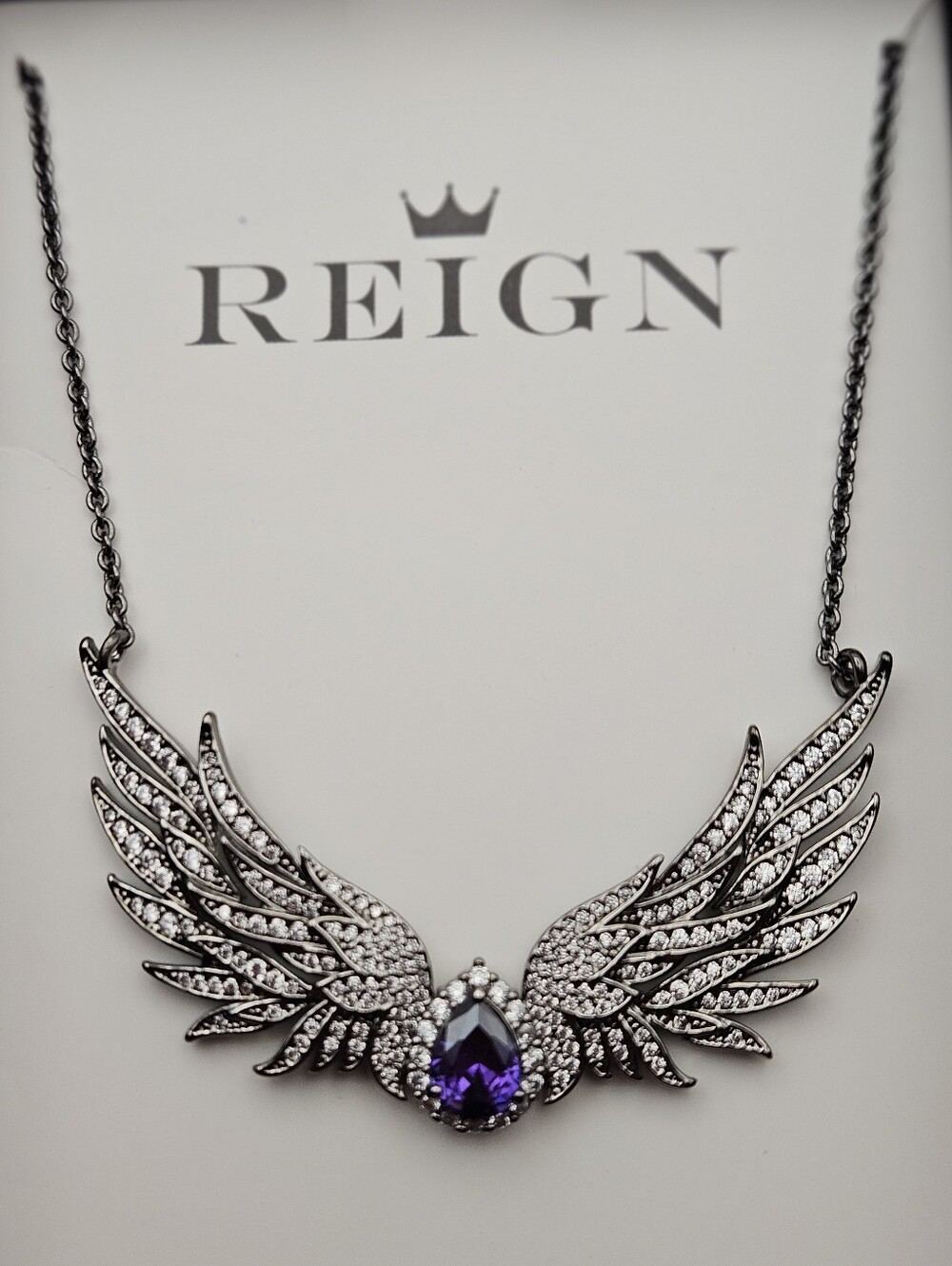 Bomb Party REIGN VILLAIN RBP7649 "Flying Fierce Above All" Dark Violet CZ